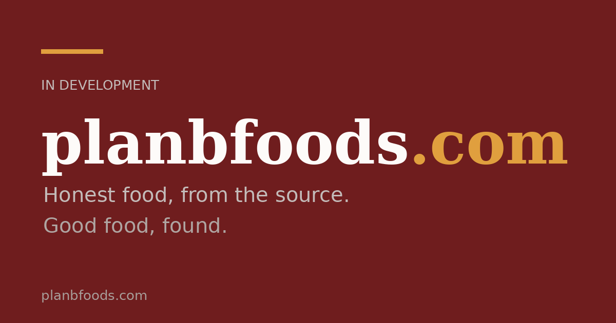 Link preview image for planbfoods.com